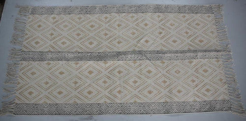 Rugs Hand Block Printed Cotton - MYYRA