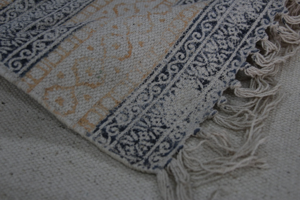 Rugs Hand Block Printed Cotton - MYYRA