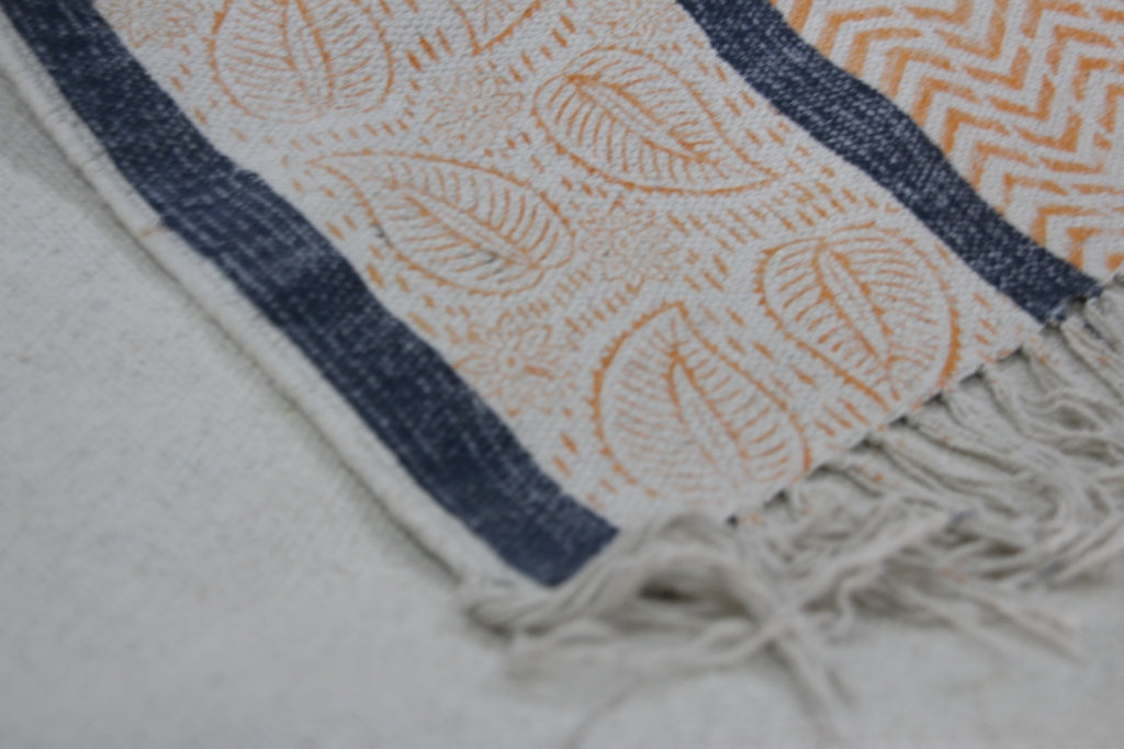 Rugs Hand Block Printed Cotton - MYYRA