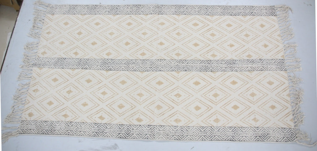Rugs Hand Block Printed Cotton - MYYRA