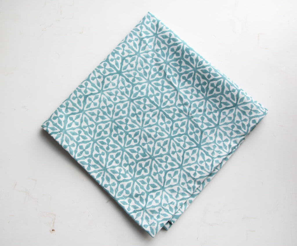 Hand Block Printed Cotton Handkerchief