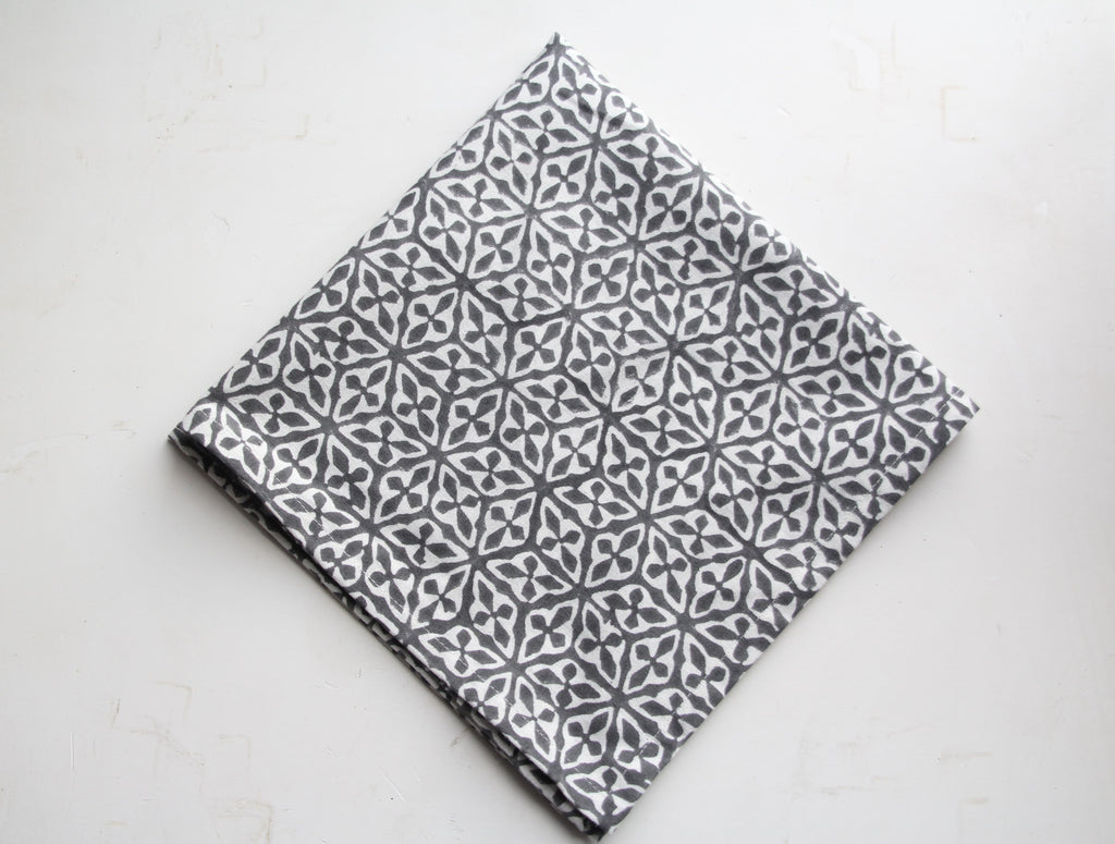 Hand Block Printed Cotton Handkerchief