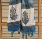 Scarf  Hand Block Printed Cotton - MYYRA