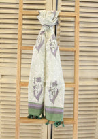 Scarf  Hand Block Printed Cotton - MYYRA