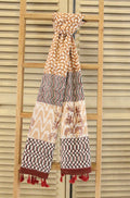 Scarf Hand Block Printed Cotton - MYYRA