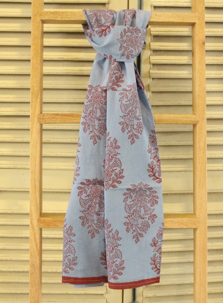 Scarf  Hand Block Printed Cotton - MYYRA
