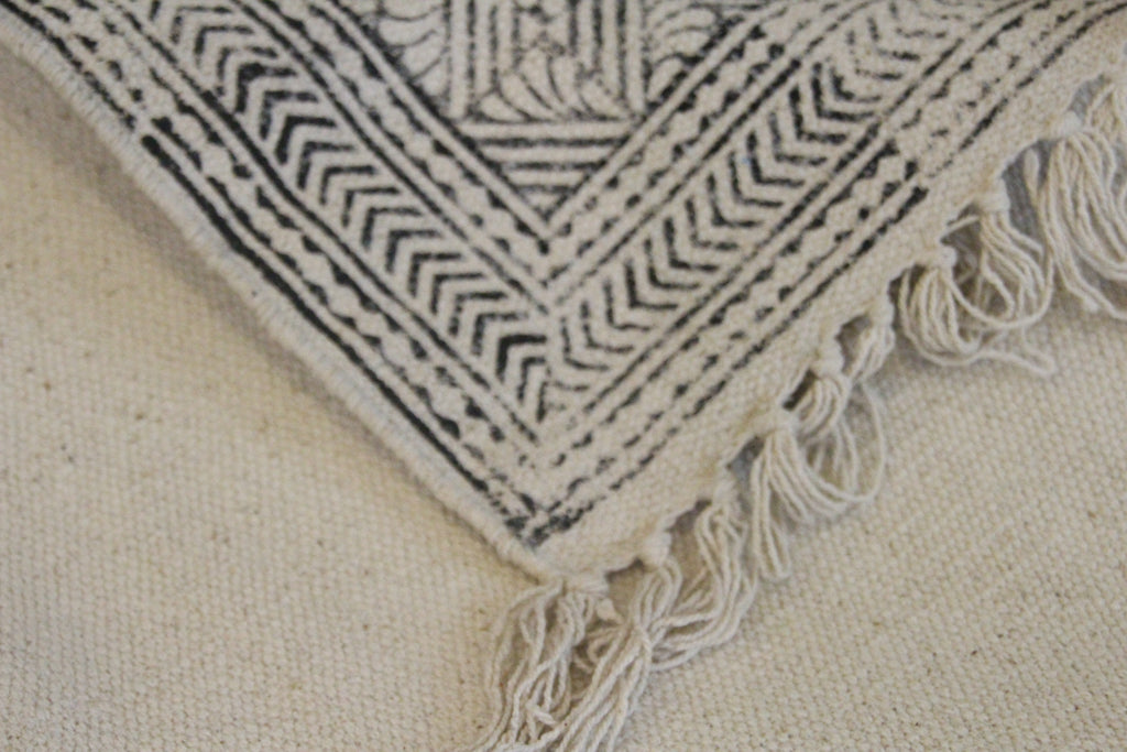 Rugs Hand Block Printed Cotton - MYYRA