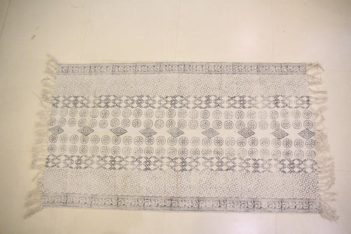 Rugs Hand Block Printed Cotton - MYYRA