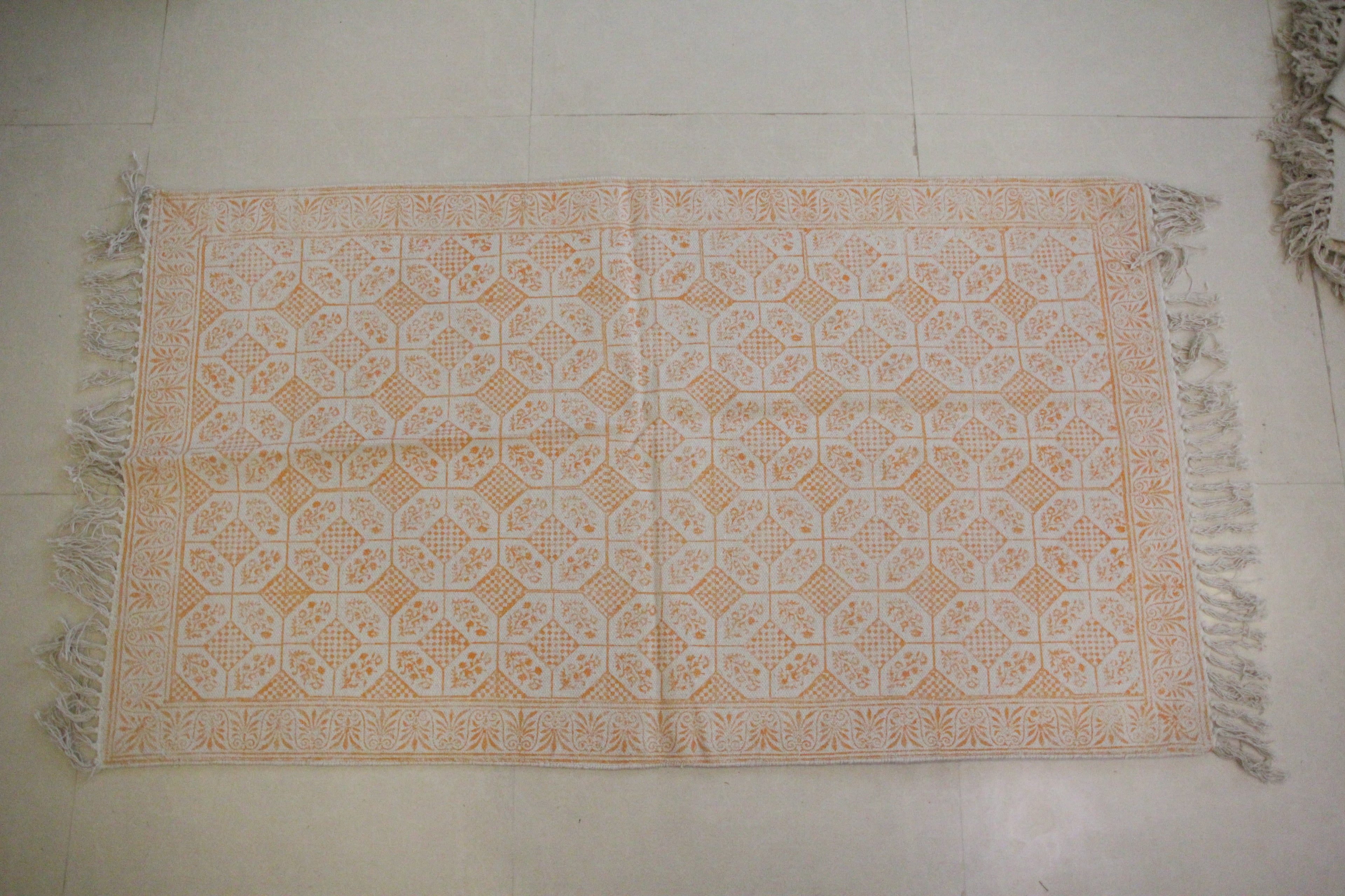 Rugs Hand Block Printed Cotton - MYYRA