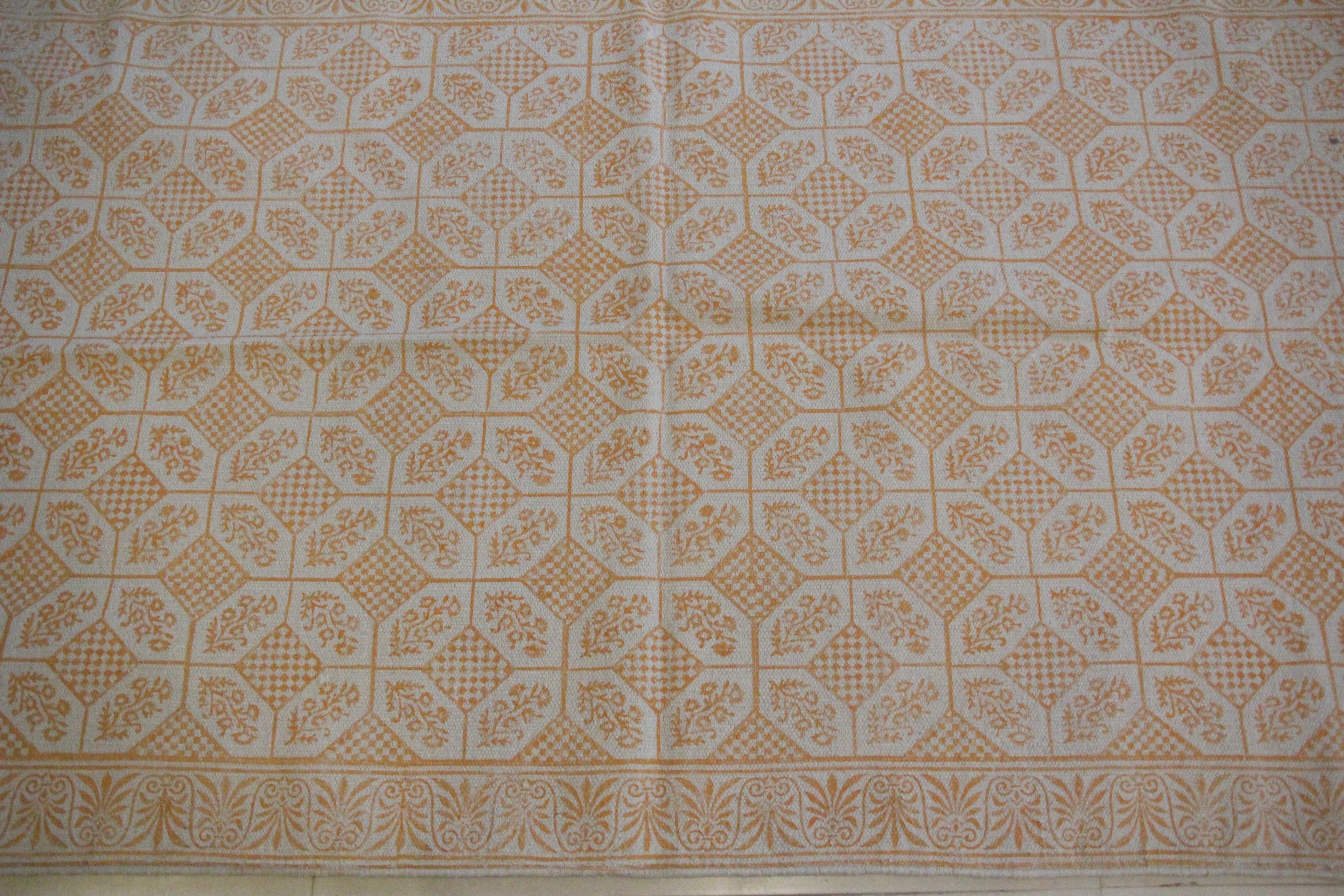 Rugs Hand Block Printed Cotton - MYYRA