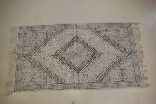 Rugs Hand Block Printed Cotton - MYYRA