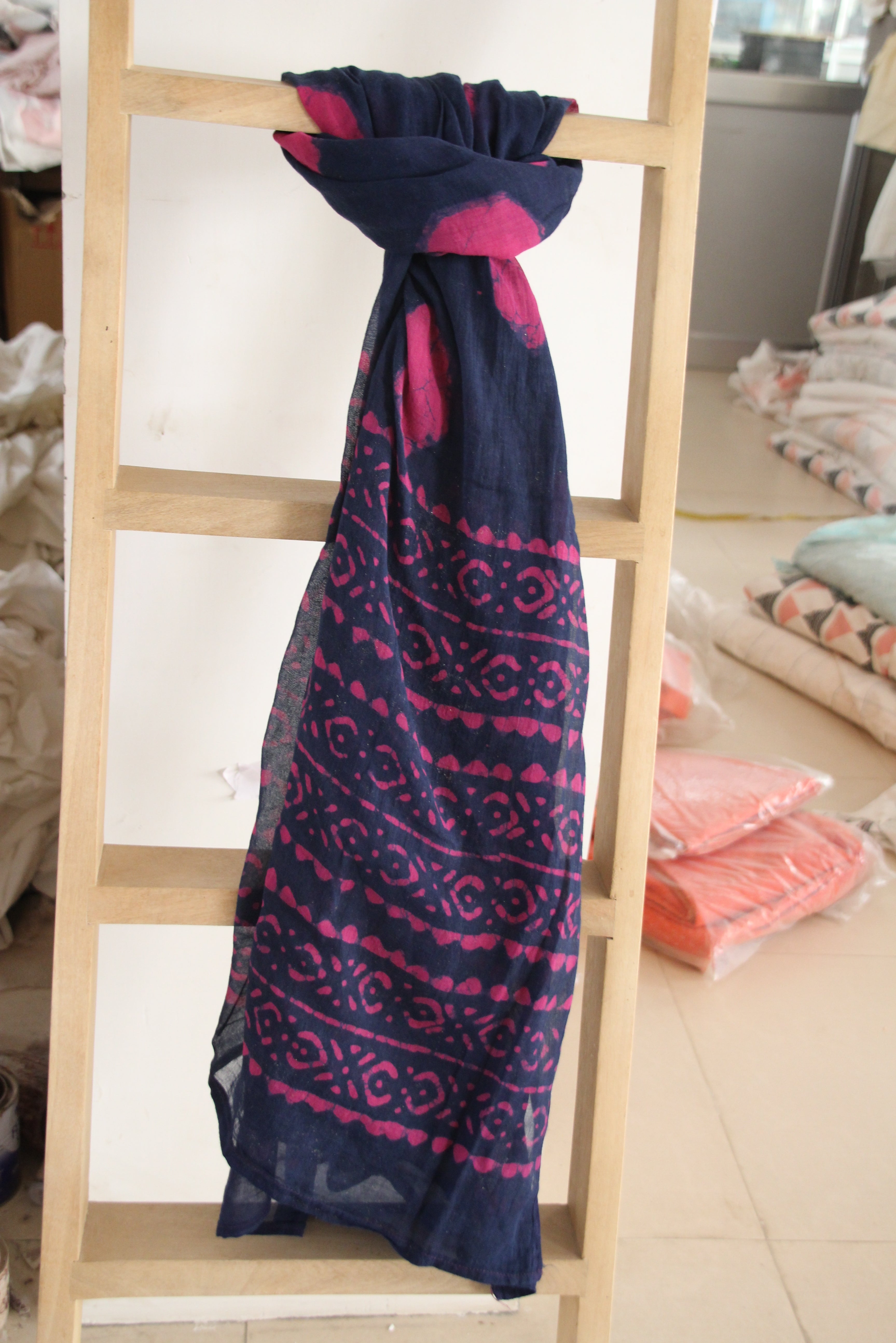 Scarf Hand Block Printed Cotton - MYYRA