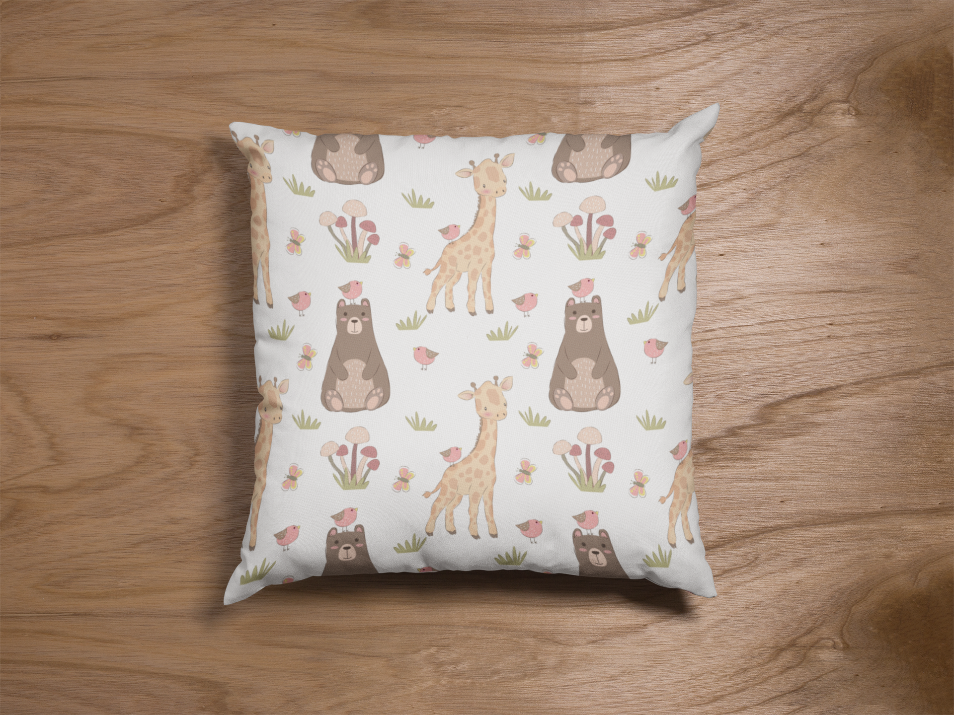 Pair of digital printed kids prints cushion covers #22 styled view | Myyra Jaipur