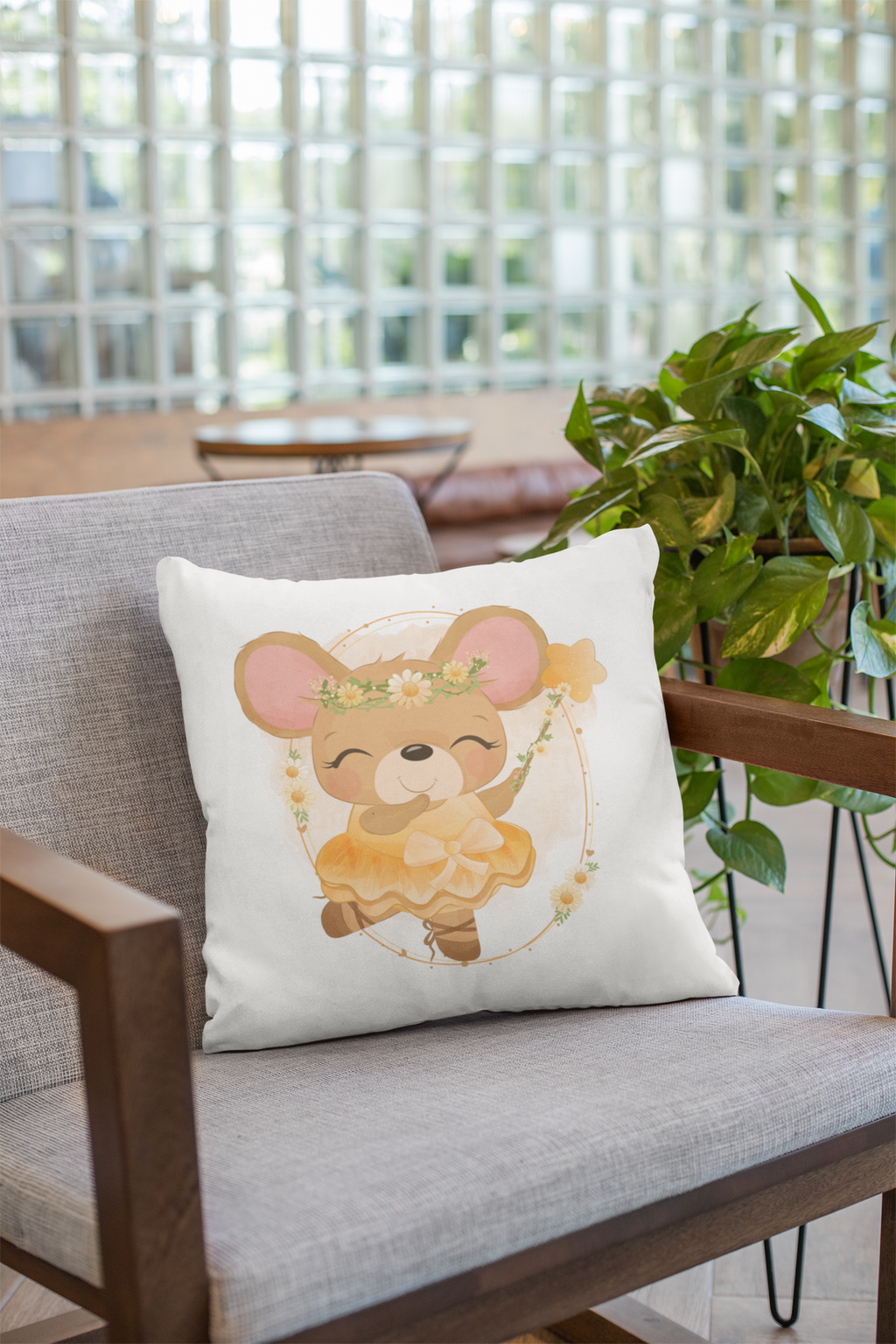 Close-up of digital print on kids prints cushion cover #18 | Myyra Jaipur