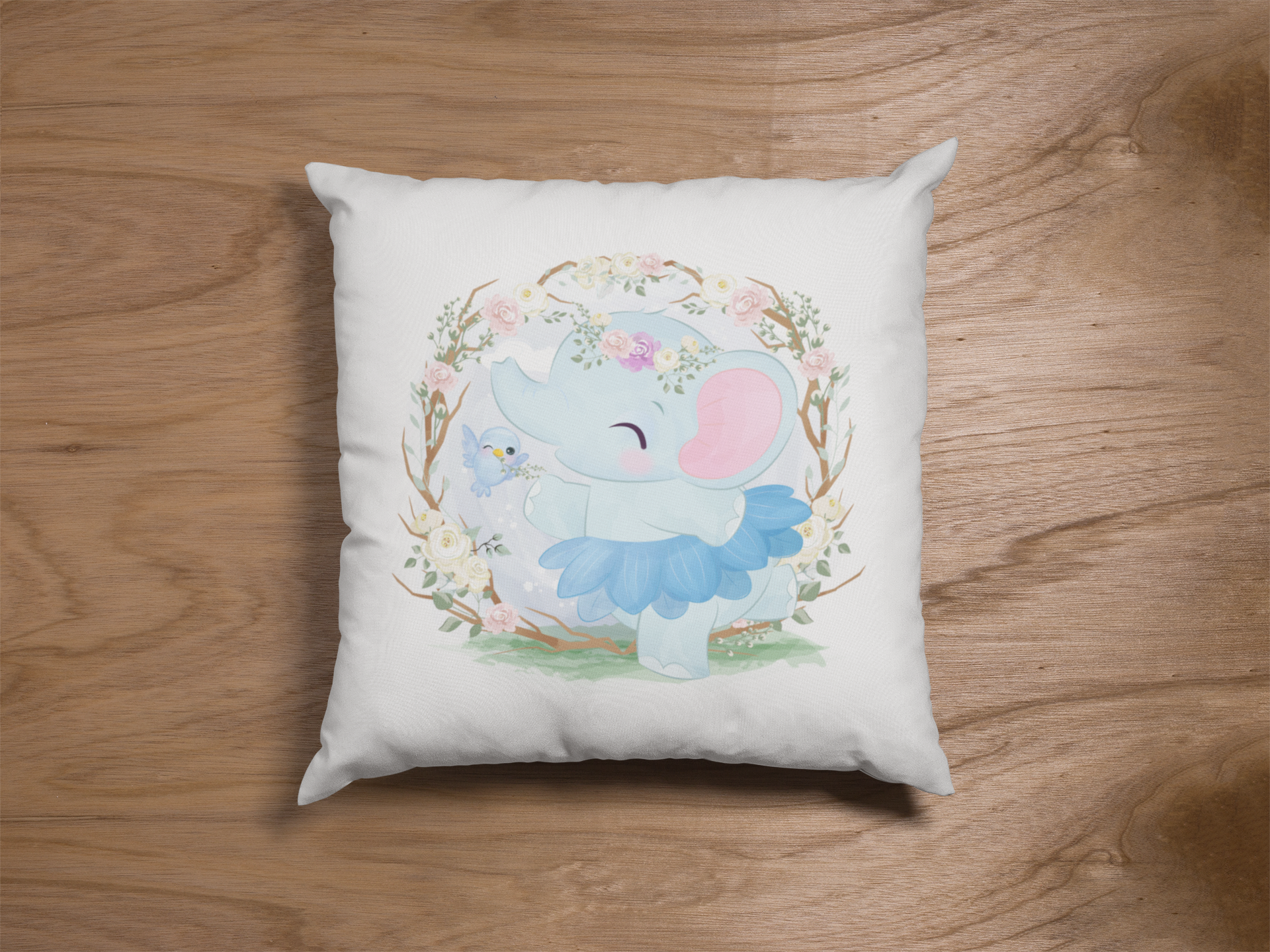 Pair of digital printed kids prints cushion covers #24 styled view | Myyra Jaipur