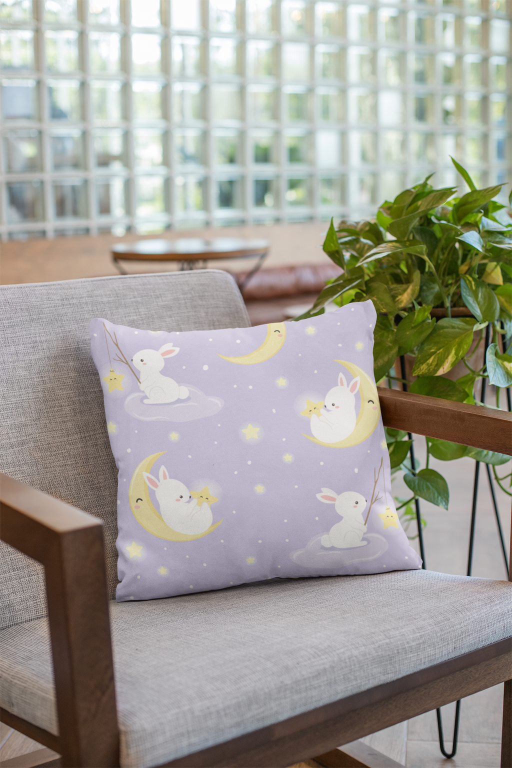 Close-up of digital print on kids prints cushion cover #25 | Myyra Jaipur