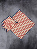 Hand block printed organic cotton napkin | Myyra Jaipur