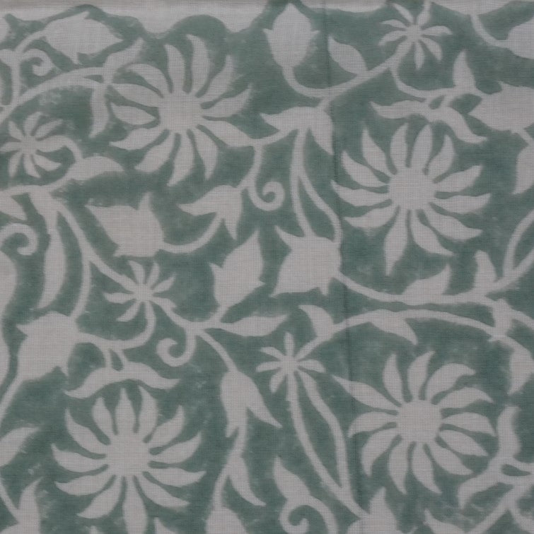 Hand block printed organic cotton fabric yardage from Myyra Jaipur
