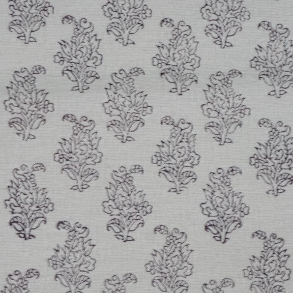 Hand block printed organic cotton fabric yardage from Myyra Jaipur