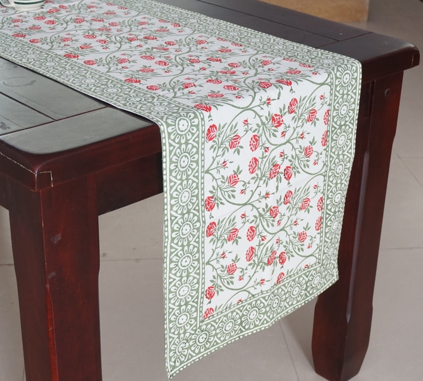 Table Runner Hand Block Printed Cotton