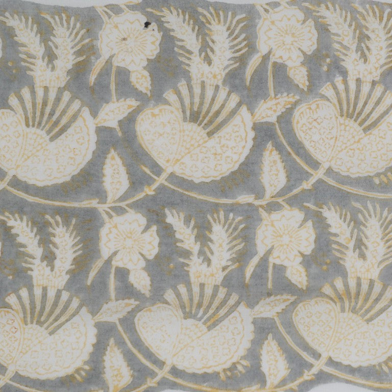 Hand block printed organic cotton fabric yardage from Myyra Jaipur