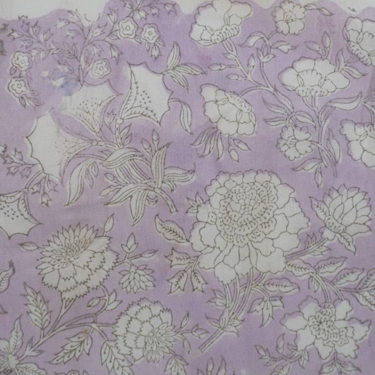Hand block printed organic cotton fabric yardage from Myyra Jaipur