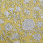Hand block printed organic cotton fabric yardage from Myyra Jaipur