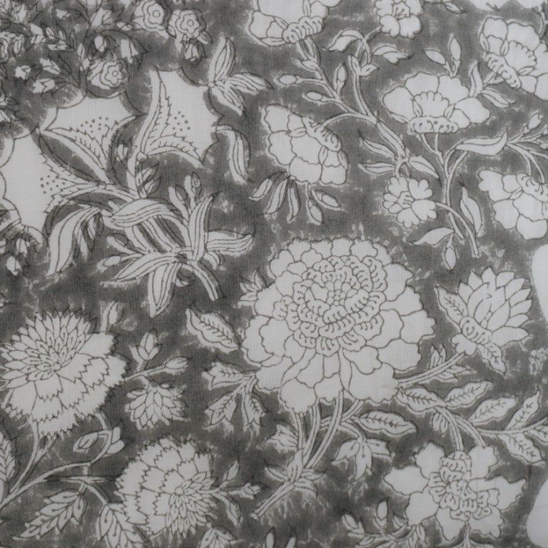 Hand block printed organic cotton fabric yardage from Myyra Jaipur