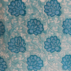 Hand block printed organic cotton fabric yardage from Myyra Jaipur