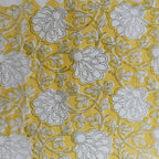 Hand block printed organic cotton fabric yardage from Myyra Jaipur