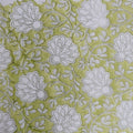 Hand block printed organic cotton fabric yardage from Myyra Jaipur
