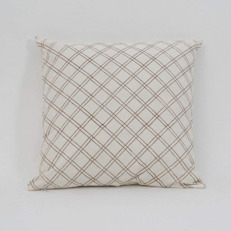 Hand block printed organic cotton cushion cover | Myyra Jaipur