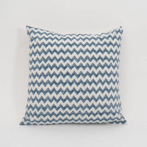 Hand block printed organic cotton cushion cover | Myyra Jaipur