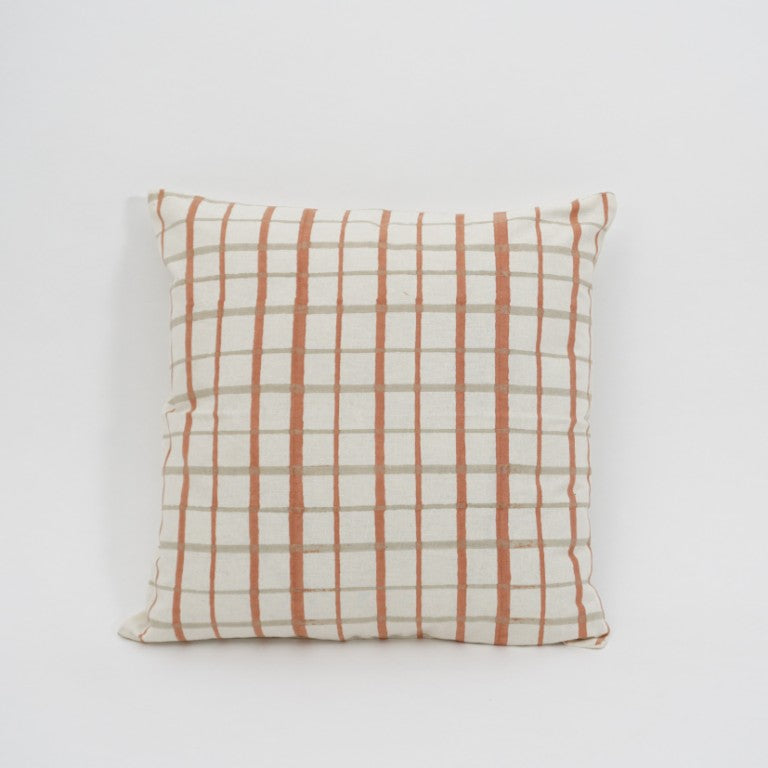 Hand block printed organic cotton cushion cover | Myyra Jaipur