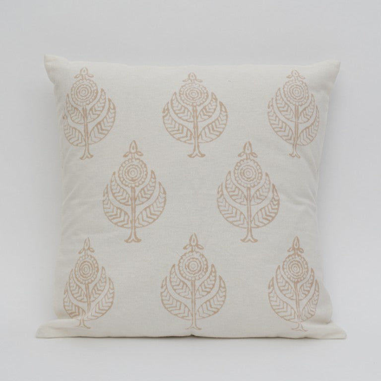 Hand block printed organic cotton cushion cover | Myyra Jaipur