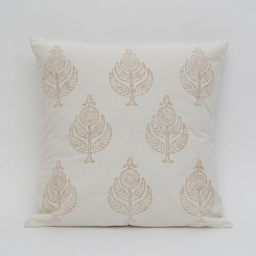 Hand block printed organic cotton cushion cover | Myyra Jaipur