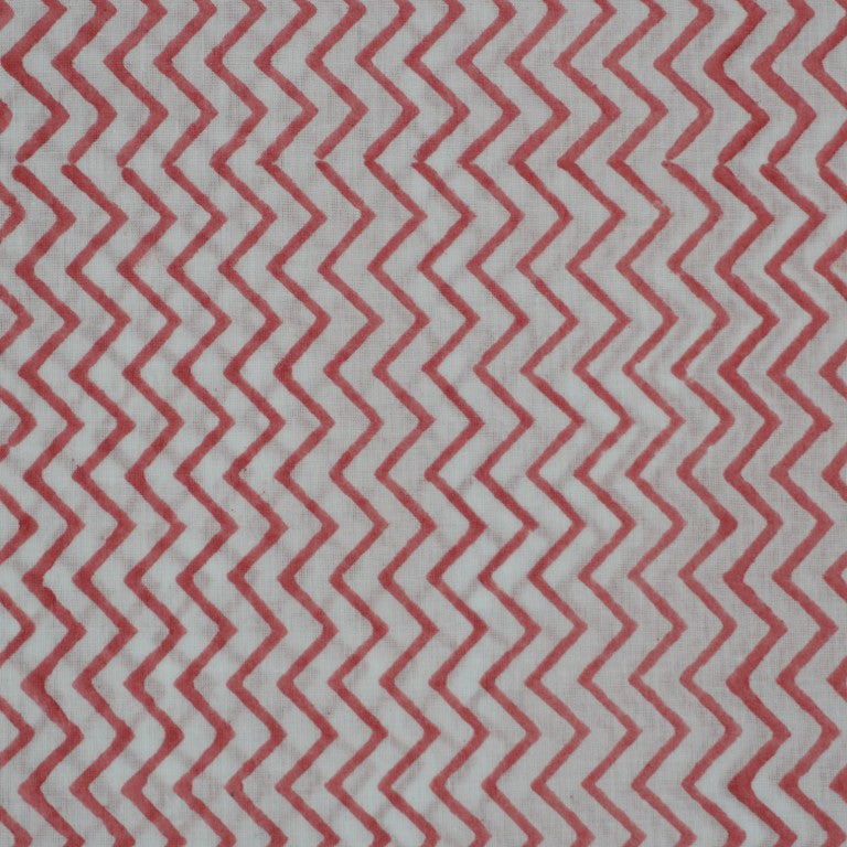 Hand block printed organic cotton fabric yardage from Myyra Jaipur