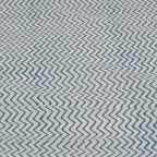 Close-up of hand block print on organic cotton fabric by the yard | Myyra Jaipur