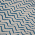 Fabric by the yard folded showing pattern repeat of hand block print | Myyra Jaipur