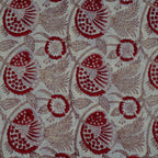 Hand block printed organic cotton fabric yardage from Myyra Jaipur