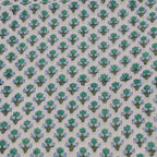 Hand block printed organic cotton fabric yardage from Myyra Jaipur