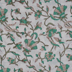 Hand block printed organic cotton fabric yardage from Myyra Jaipur