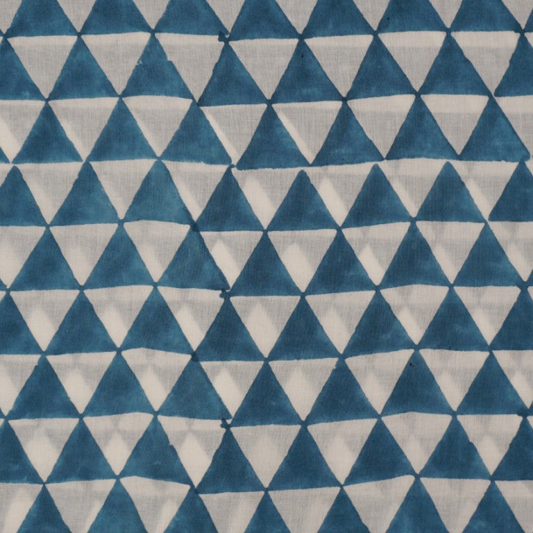 Hand block printed organic cotton fabric yardage from Myyra Jaipur