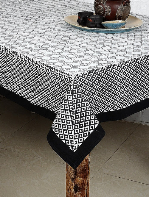 Hand block printed organic cotton table cover | Myyra Jaipur