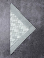 Close-up of hand block print on organic cotton napkin | Myyra Jaipur