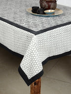 Hand block printed organic cotton table cover | Myyra Jaipur