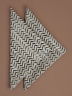 Close-up of hand block print on organic cotton napkin | Myyra Jaipur