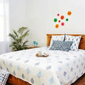 Hand block printed organic cotton duvet cover | Myyra Jaipur