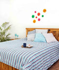 Hand block printed organic cotton duvet cover | Myyra Jaipur