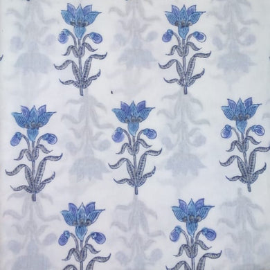 Yardage Hand Block Printed Cotton